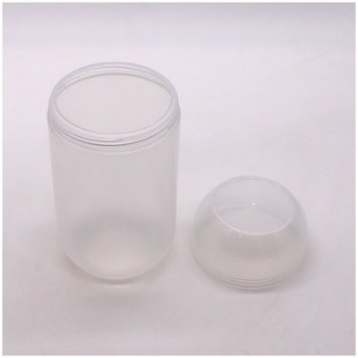 Customized 500ML PP Capsule Shape Plastic Food Storage Jar with Screw Cap