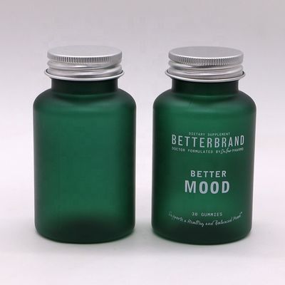 100cc PET Frosted Plastic Medicine Pill Bottle with Child Safety Cap Customized Color