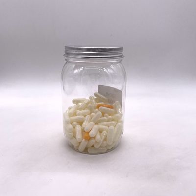 Customizable 500ml PET Nuts Kernels Candy Bottle with Aluminum Lid