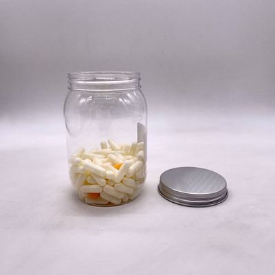 Customizable 500ml PET Nuts Kernels Candy Bottle with Aluminum Lid