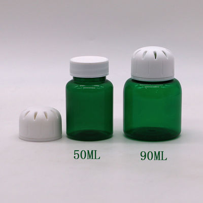 90ml/3OZ Square PET Plastic Pill Capsule Tablet for Solid Spice Packaging Free Sample