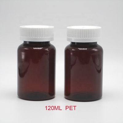 2OZ 60ML PET Amber Black Plastic Bottle with CRC Lid for Medicine Supplement Packaging