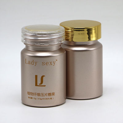 80cc PET Plastic Bottle Customized Color Vitamin Tablet Container with Screw/Twist Lids