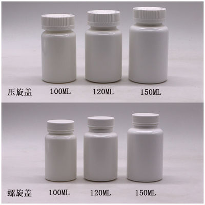 Custom Color 120ML HDPE White Black Empty Plastic Medicine Bottle for Pill Vitamin Capsule