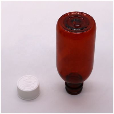 CRC Cap PET Square Sterile Cough Syrup Oral Liquid Bottle Container for Medicine 120ML/4OZ