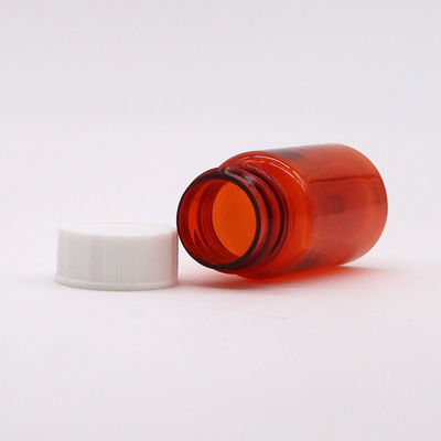 Collar Material PET 15mL Round Shape Plastic Bottle for Solid Tablet Capsule Storage
