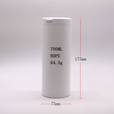 700ml HDPE Straight Round Plastic Pill Container for Chewing Gum and Food Packaging