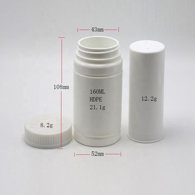 Customized Color Printing Label for 160CC/ML PE Drug-Grade Plastic Bottle and Inner Core