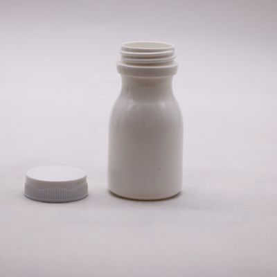 SCREW CAP Sealing Type 60mL Bowling Shape HDPE Plastic Bottle for Supplement Storage