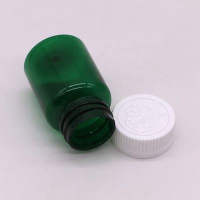 50cc 32mm Neck PET Plastic Pill Bottles Capsule Vials with Child Resistant Cap PET Base Material