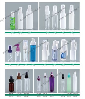 PE Material 70ml/50ml Nasal Spray Plastic Bottle for Nose Cleaning Solution Container