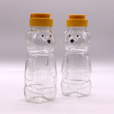 200ml PET Bear Plastic Honey Jars for Food Grade and Creative Student Portable Bottle