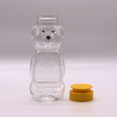 200ml PET Bear Plastic Honey Jars for Food Grade and Creative Student Portable Bottle