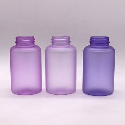 Pharmacy Containers 400ml Customized Color PET Pill Capsule Bottles with Screw Caps