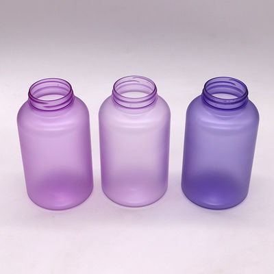 Pharmacy Containers 400ml Customized Color PET Pill Capsule Bottles with Screw Caps
