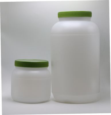 Bread 1L/4L Wide Mouth HDPE Protein Powder Food Storage with Screw Cap and Aluminum Heat Induction Liner