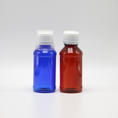 100mL PET Round Pharmacy Container for Medical Waste Screen Printed Child Safety Cap