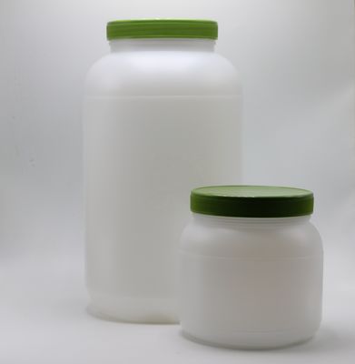 Bread 1L/4L Wide Mouth HDPE Protein Powder Food Storage with Screw Cap and Aluminum Heat Induction Liner