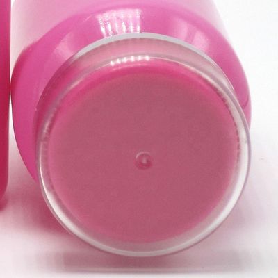 Customized Size PET Collar 120ml Bright Plastic Medicinal Bottle with Two Layer PS Cap
