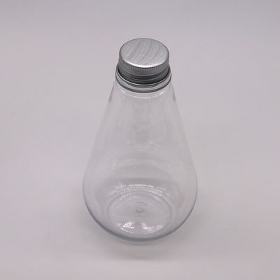 Medicine Storage 250ml HDPE Unique Shape Plastic Liquid Bottle with Customized Logo and Aluminum Cover