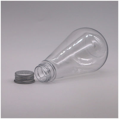Medicine Storage 250ml HDPE Unique Shape Plastic Liquid Bottle with Customized Logo and Aluminum Cover