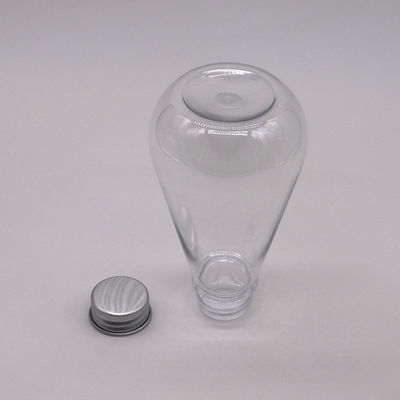 Medicine Storage 250ml HDPE Unique Shape Plastic Liquid Bottle with Customized Logo and Aluminum Cover