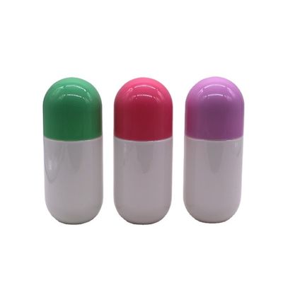 250ML/8OZ HDPE Two Layer PET Bright Capsule Shape Screw Cap Medicine Hot Stamping OEM .ODM