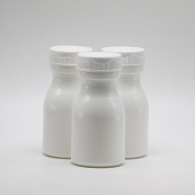 White 60ml HDPE Plastic Bottle for Convenient Storage of Solid Tablets and Capsules
