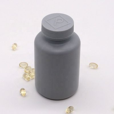 Matte 200ml HDPE Silver Gray Plastic Bottle for Customizable Solid Medicine Packaging