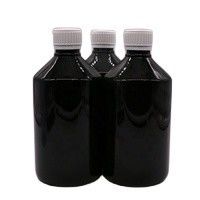 500mL/16.9oz PET Plastic Syrup Bottle Liquid Supplement Medicine Container with Lids