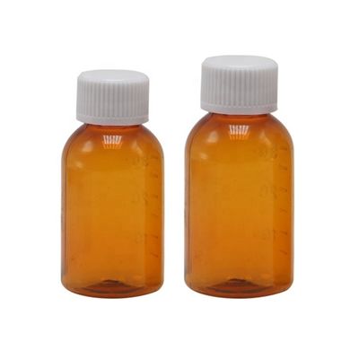 Top-Grade Tobacco Oil 30ml PET Amber Plastic Syrup Liquid Bottle with Screw Cap