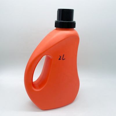 Customized Color HDPE 2 Liter Liquid Laundry Detergent Bottle for Cleaning Containers