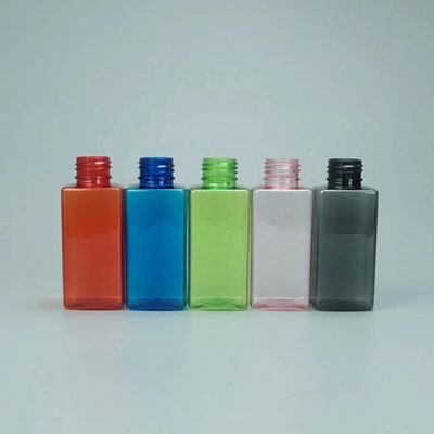 Screen Printing 100ml PET Square Shape Trigger Sprayer Bottle with Portable Mental Hook