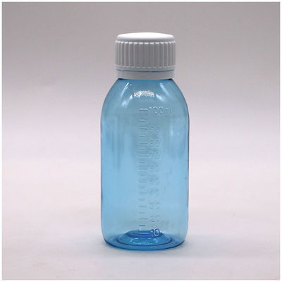 SCREW CAP PET Scaled Bottle for 100ML/60ML Syrup Base Material PET Tamper Evident Caps