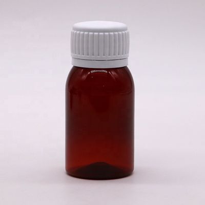 Tamper Evident Cap 50ML PET Cough Syrup Bottle for Oil Lubricating Oral Liquid Storage