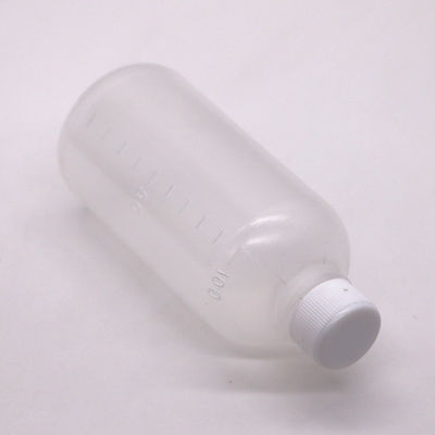 Medicine 100ml PET Liquid Empty Plastic Bottle with Scale and Customizable Color