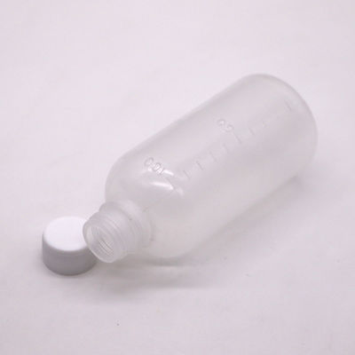 Medicine 100ml PET Liquid Empty Plastic Bottle with Scale and Customizable Color