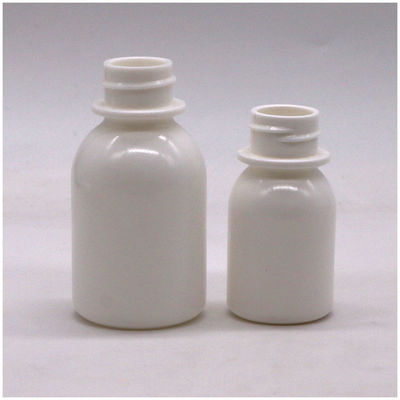 Child Resistant Lid Container 60ml PE White Oral Liquid Medicine Bottle for Cough Syrup