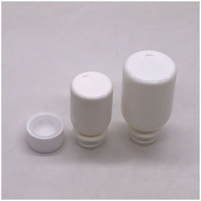 Child Resistant Lid Container 60ml PE White Oral Liquid Medicine Bottle for Cough Syrup