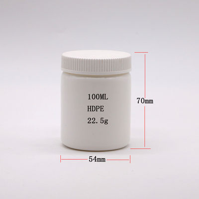 100ML PE Collar Round Shape Cream Bottle for Ointment Jar and Capsule Plaster Tablets