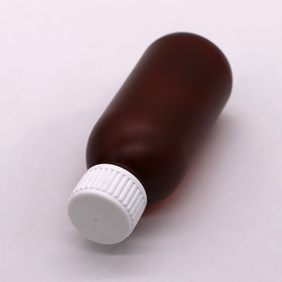 120ml Cough Syrup Round Liquid Frost Plastic Bottle Container for Medical Waste