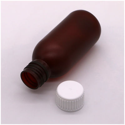 120ml Cough Syrup Round Liquid Frost Plastic Bottle Container for Medical Waste