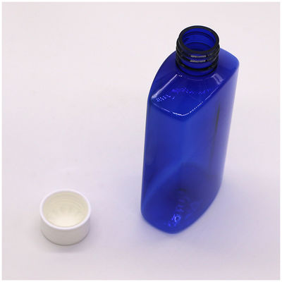Customized Logo 180ML PET Square Sterile Cough Syrup Bottle With Child Safety Cap