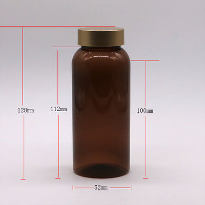 250ML PET Plastic Bottle for Supplement Pill Capsule Tablet Storage Container Matt Finish