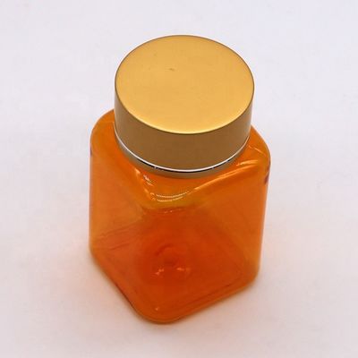 90ML PET Square Transparent Pill Bottle with Various Caps by Chinese Pharmaceutical Company