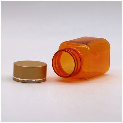 90ML PET Square Transparent Pill Bottle with Various Caps by Chinese Pharmaceutical Company
