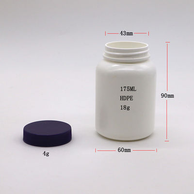 175CC HDPE Plastic Wide Mouth Bottle for Drug Grade Pill Capsule Tablet Medicine