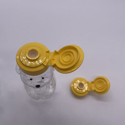 Food Grade Bear Shape 200ml Plastic Beverage Bottle with Aluminum Screw Cap