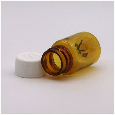 Pharmaceutical Packaging PET Plastic Bottle with Transparent Color and Screen Printing