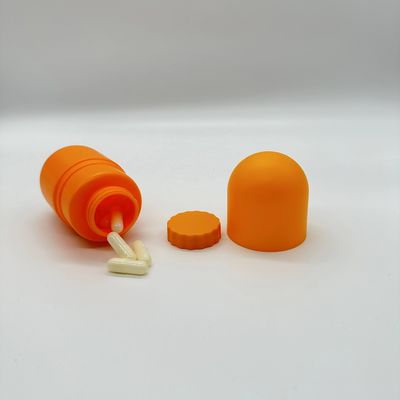 Screen Printing HDPE Plastic Capsule Bottle for Capsule Pill Tablets Supplement